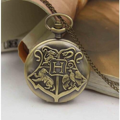 Vintage Pocket Watches Necklace Chain Pendants Clock CuteWomen Men Gifts