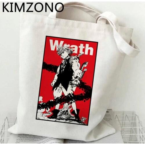 Seven Deadly Sins shopping bag bolsas de tela recycle bag bolsa handbag bag sacola bolsa compra fabric sac tissu