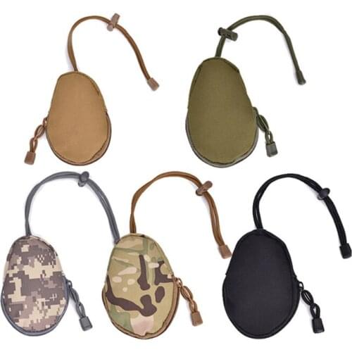 Tactical Mini Key Wallet Holder EDC Pouch Men Coin Purses Pouch Military Army Camo Bag Keychain Zipper Small Pocket Outdoor Tool