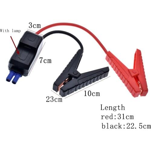 Smart Fully Protected 14 inch Intelligent EC5 Connector Emergency Alligator Clamp for 12V jumper cable Battery Pack
