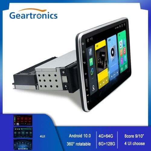 Universal Car Android 10 Multimedia Player 4G 8-Core 1Din 9/10" Touch Screen 4G+64G/ 6G+128G With Wired Carplay GPS Navigation