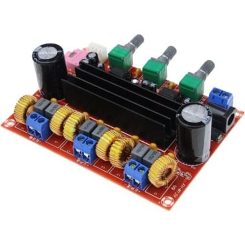 XH-M139 2.1 Channel Digital Power Amplifier Board 12V-24V Wide Voltage TPA3116D2 2X50W+100W