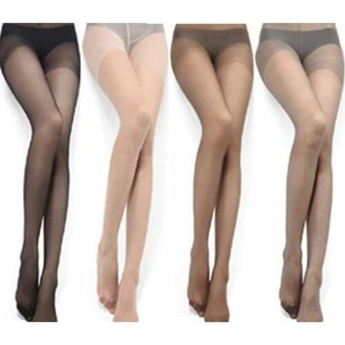 1pc Women Popular Sheer Tights Crotchless Pantyhose Women 4 Colors Long Stockings For Women Girls