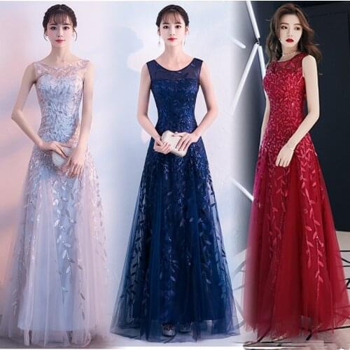 Women 2020 new dress slim embroidery Polyester Office Lady Sheath Sleeveless Zippers Regular