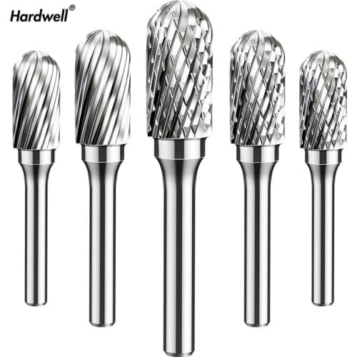 1pc-free shipping solid carbide tungsten steel milling cutter,6mm shank C type Metal electric grinding head,Polishing tool