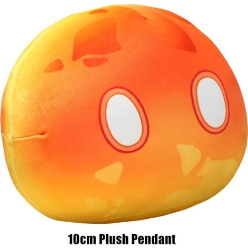 10 PCS/LOT Genshin Impact Slime Plush Doll Pendant Keychain Slime Model Stuffed Toy Keyring