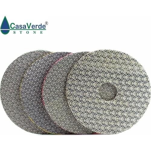 4 inch 100mm diamond Electroplated polishing Pad 4pcs/Set Fast Removal Tile Glass Concrete Stone Sanding Disk Metal Polishing