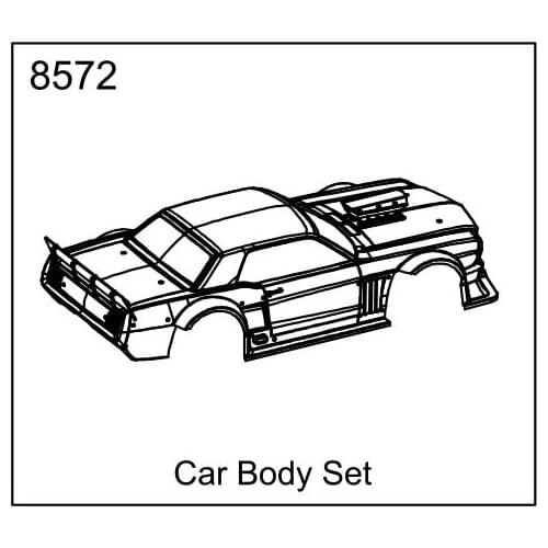 ZD racing EX07 accessories super sports car 1/7 original accessories 8572 8573 8574 8575 transparent car shell