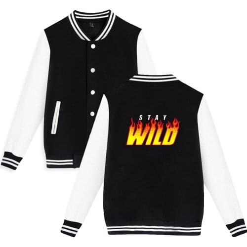 WAWNI Ben Azelart Baseball Jacket Polyester Plus Cotton Unisex Trendy Hip Hop Baseball Fashion Print Jacket Oversized Tops 2021