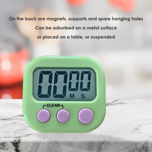 Digital Kitchen Timer Big Digits Loud Alarm Magnetic Backing Stand with Large LCD Display for Cooking Baking Sports Games New
