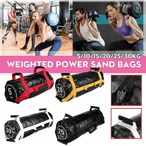 5-30KG Weight Lifting Double End Sandbag Boxing Fitness Workout Physical Training Exercises MMA Boxing Heavy Duty Power Bag