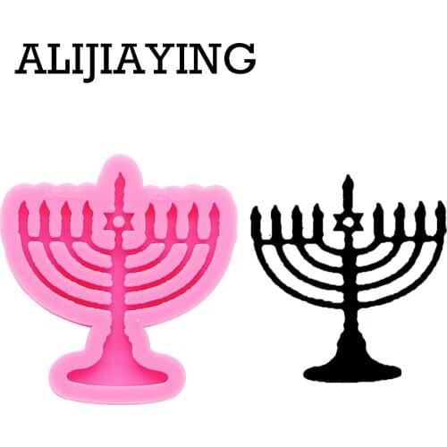 DY0188 Glitter Light stand mold DIY keychain silicone molds craft keyring pendant jewelry keychains mould epoxy resin