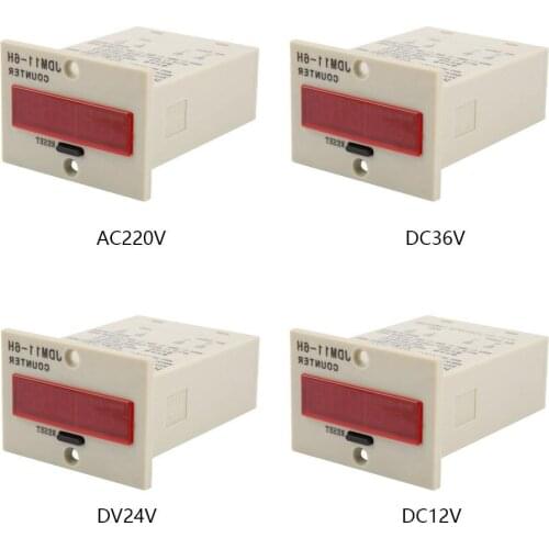 JDM11-6H 6 Digit Display Electronic Counter AC220V / DC36V / DC 24V / DC 12V 0~999999 Digit Display Measuring Access Wholesale
