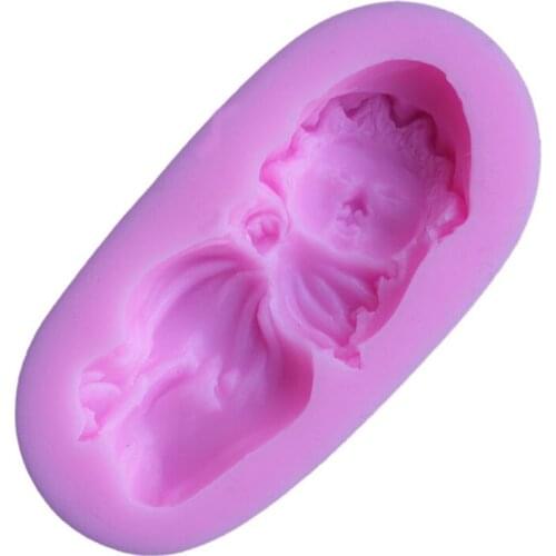 DIY Sleep Baby Soap Pudding Mold Cake Decorating Supplies Fondant Cake Chocolate Mold 2888