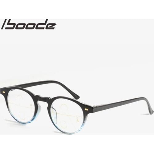 Iboode Reading Glasses Men Women Multifocal Progressive Hyperopia Glasses Anti Blue Light Far and Near Sights Eyeglasses +1~3.5
