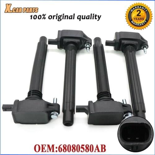 Car Ignition Coil 68080580AB For Chrysler 200 Dodge Dart Fiat 500X For Jeep Cherokee Renegade Ram ProMaster City 2.4L UF754