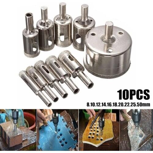 Hot! 8-50mm High Quality Coated Diamond Drill Bit For Tiles Marble Glass Ceramic Hole Opener Power Tools Accessories Saw Cutting