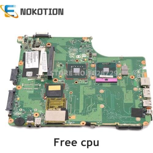 NOKOTION Laptop Motherboard For Toshiba Satellite A300 A305 Mainboard GM45 DDR2 V000126550 6050A2169901 free cpu