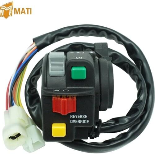 Mati Left Handlebar Switch Control Start Stop Headlight for ATV Arctic Cat 375 400 500 650 Automatic V-2 Replacement 0409-022