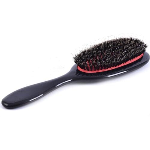 1PC Mini Anti-static Hair Scalp Massage Comb Hairbrush Oval Boar Bristle & Nylon Hair Comb Salon Hair Brush Styling Tool