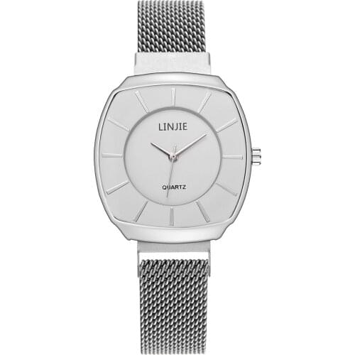 Minimalist Men Ultra Thin Watches Simple Fashion Men Magnetic Mesh Belt Quartz Watch Relogio Masculino