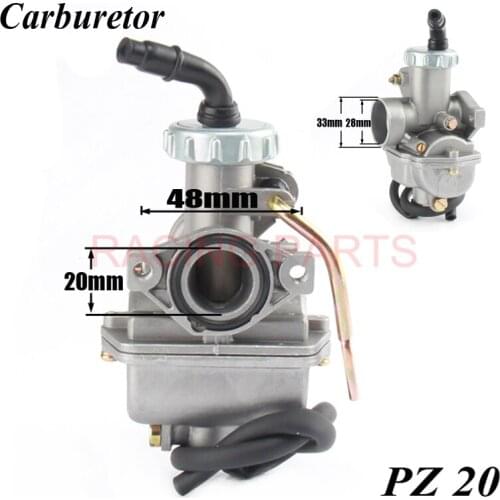 Motorcycle 20mm Carburetor PZ20 Carb For Kazuma TAOTAO Kayo Chinese 50cc 70cc 90cc 110cc ATV Quad Go kart Pit bike