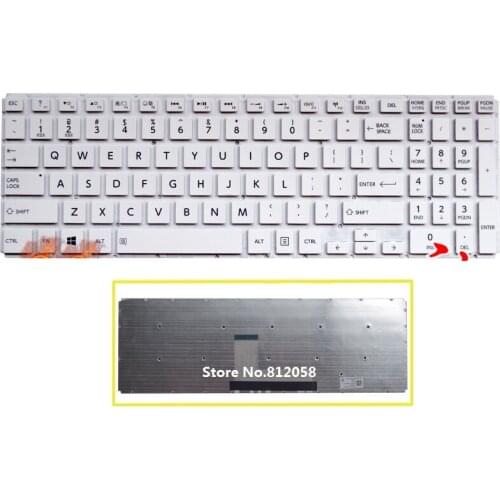 SSEA New US Keyboard white For Toshiba Satellite L50-B L50D-B L50T-B S50-B S55-B S55T-B S55D-B L50DT-B Keyboard no frmae
