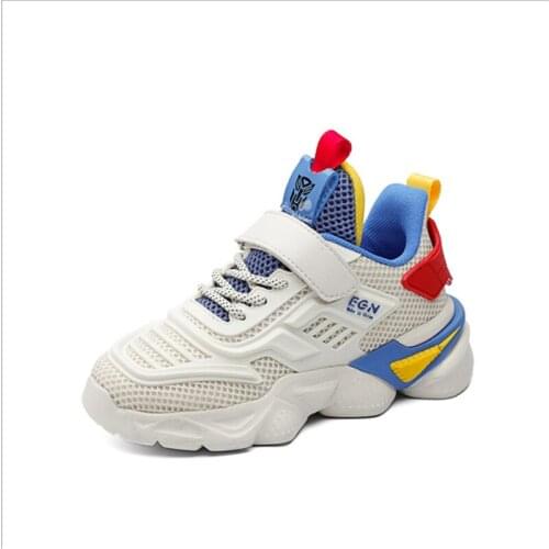 2021 New Spring and Autumn Kids Sneakers Boys Fashionable Breathable Sneakers Girls Comfortable Thick-soled All-match Casual Sh