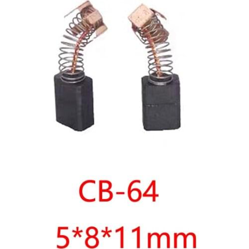 A Pairs Carbon Brushes Cb-64 5*8*11mm For Makita 4510 9035 Gv5010 Polisher