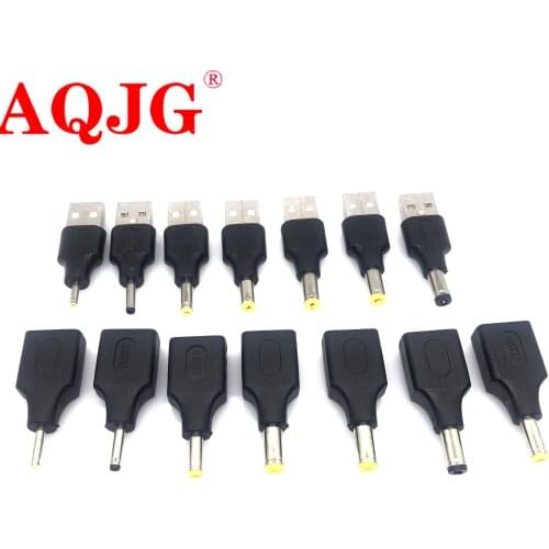 USB Power Plug Converter To 5.5*2.5 4.0*1.7 5.5*1.7 2.5*0.7 3.0*1.1 mm DC Jack Adapter Connector for Router Mini Fan Speaker