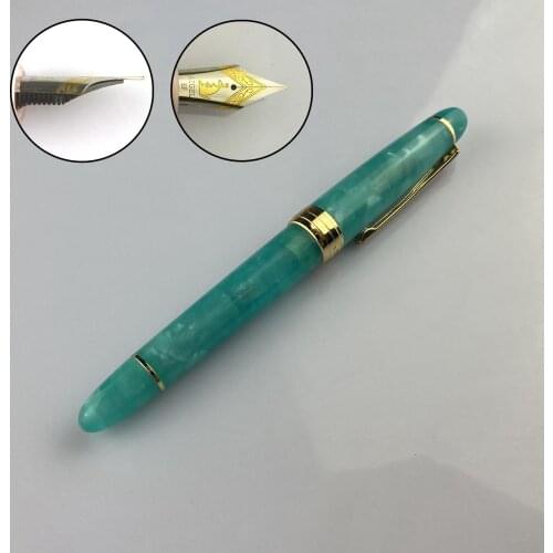 Sky blue Resin Kaigelu 356 Fountain Pen with Golden Clip EF/F/M Nib Beautiful Colours Ink Pen for Office Business Writing Gift