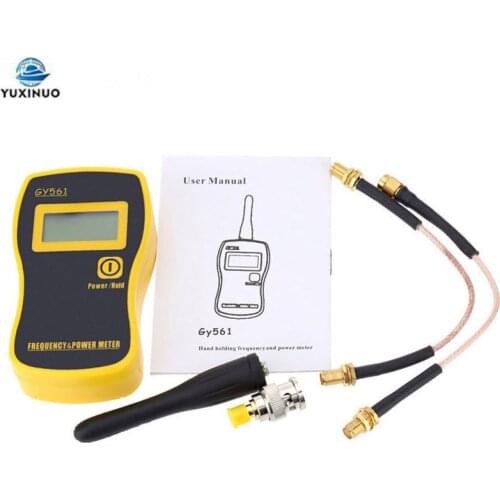 GY561 Handheld Digital Frequency Counter Meter Power Measuring GY-561 Detector Tester for Two-way Radio Converting Connector