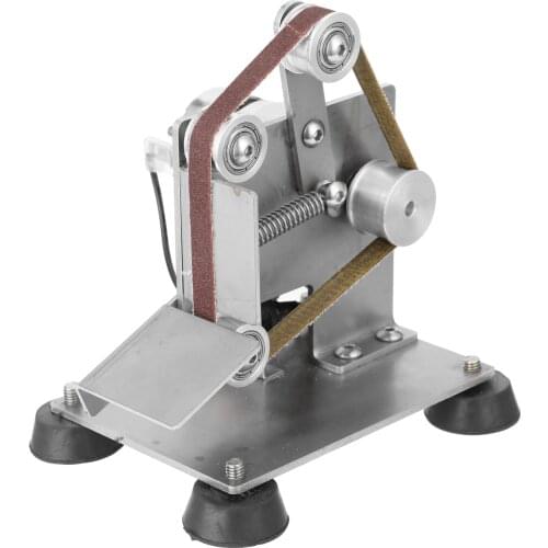 Professional Grinder Mini Portable Electric Belt Sander DIY Polishing Grinding Machine Cutter Edges Sharpener with Foot Pads