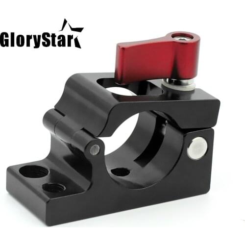 25mm Rail Rod Clamps for DJI Ronin M MX System Support Pipe Clamp Screen Monitor Clip Rail Rods Clamp Adjust Handle