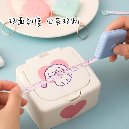 150cm/60" Tape Measure Portable Retractable Ruler Children Height Ruler Centimeter Inch Roll Tape Girls Gifts Random Color