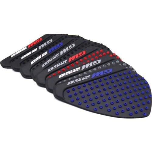 Motorcycle Tank Traction Pad Side Gas Knee Grip Protector Anti slip sticker For SUZUKI GW250