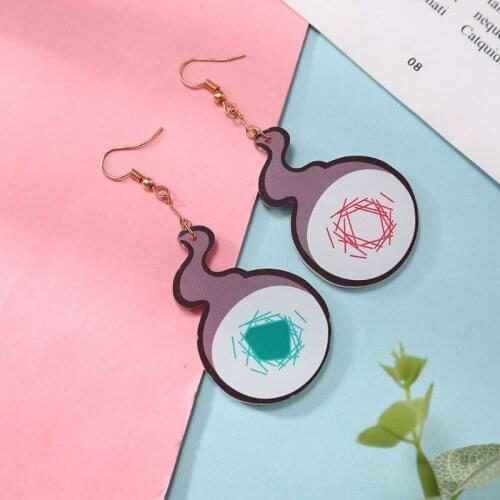 Toilet-Bound Hanako-kun Yugi Amane Cosplay Earrings Prop Ear Stud Creative Acrylic Earrings 2020