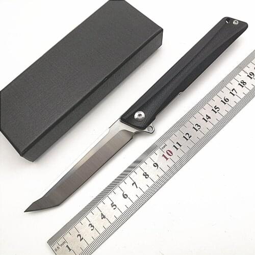 Kesiwo L055 Folding Knife D2 Blade G10 Handle Flipper System Hunting/EDC/Outdoor/Camping/Utility/Hunting Knife Tool