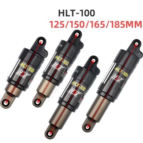HTL-100 Mountain Bicycle Rear Shock Absorber 125 150 165 185mm 750 850 1000 LBS Oil Spring Shocks For MTB Snow Bike E-bike