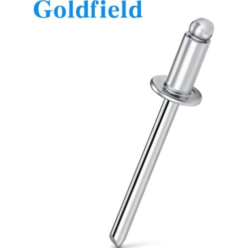 Aluminium alloy blind rivet 50pcs 100pcs GB12618 mushroom head break mandrel car aircraft pop rivet M3.2