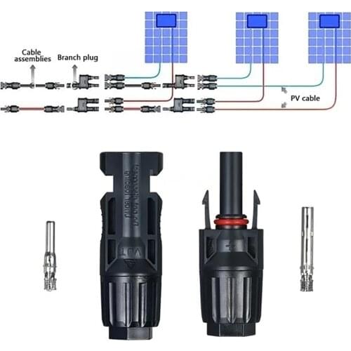 1 Pair PV solar panel mounting Connector PV install mount solar kit connect