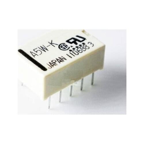 1 PCS Relais A5W-K DIP-10 Relay 2x UM 5V Audio Signal