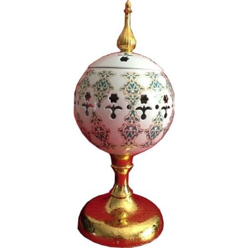 220V Arabian Islamic Style Incense Mini Electric Incense Bakhoor Square Pearl incense Electric Metal Positive