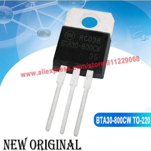5piece) BTA30-800CW3G BTA30-800CW TO-220 800V 30A / IRFB3077 / 6R190E6 IPP60R190E6 / 2SK1807 K1807 TO-220