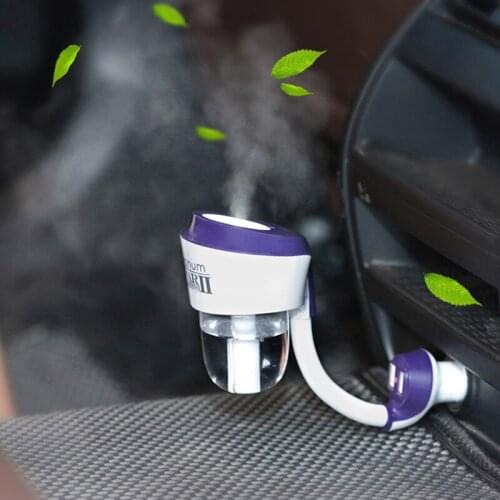 NANUM Car Humidifier 2 USB Vehicle Power Aroma Diffuser huile essentiel Air Purifier Mist Maker oil diffuser Upgraded version