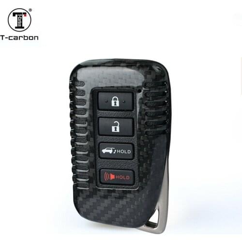Black Real Carbon Fiber Fit Lexus IS ES GS RC NX RX LX 200 250 350 Key Fob Shell Case Carbon Fiber Cover