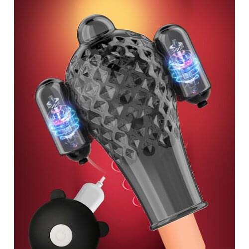 Electric Penis Enlargement Vibrator Sex Toy for Men Glans Massager 20 Speed Penis Endurance Delay Lasting Trainer Masturbate Cup