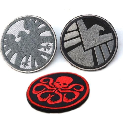 Hydra s.h.i.e.l.d. Shield logo embroidered departments and undercover double-sided patch armband military patches badges