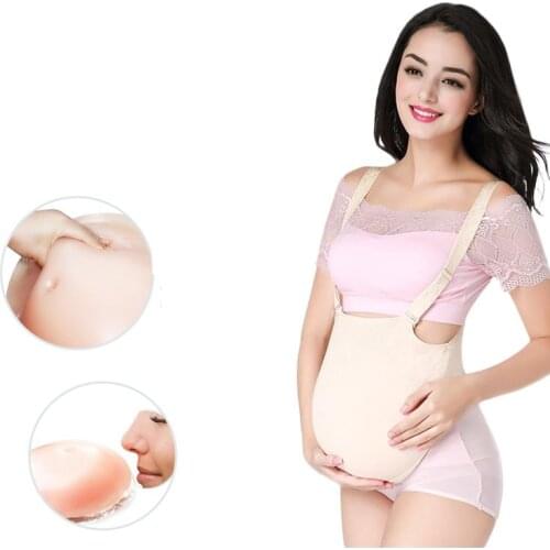 6~7months 2000g artificial belly silicone pregnant tummy fake pregnancy belly for women and actors Breast Form