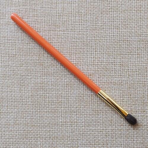 K242 Professional Handmade Makeup Brushes Soft Blue Squirrel Goat Hair Small Eye Shadow Brush Orange Handle Make Up Brush
